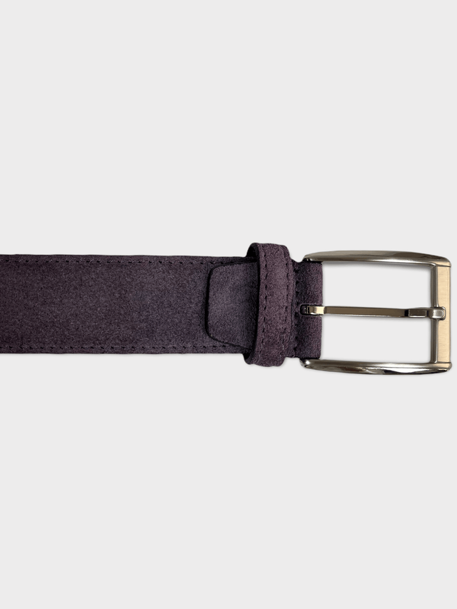 Light Purple Suede Leather Belt