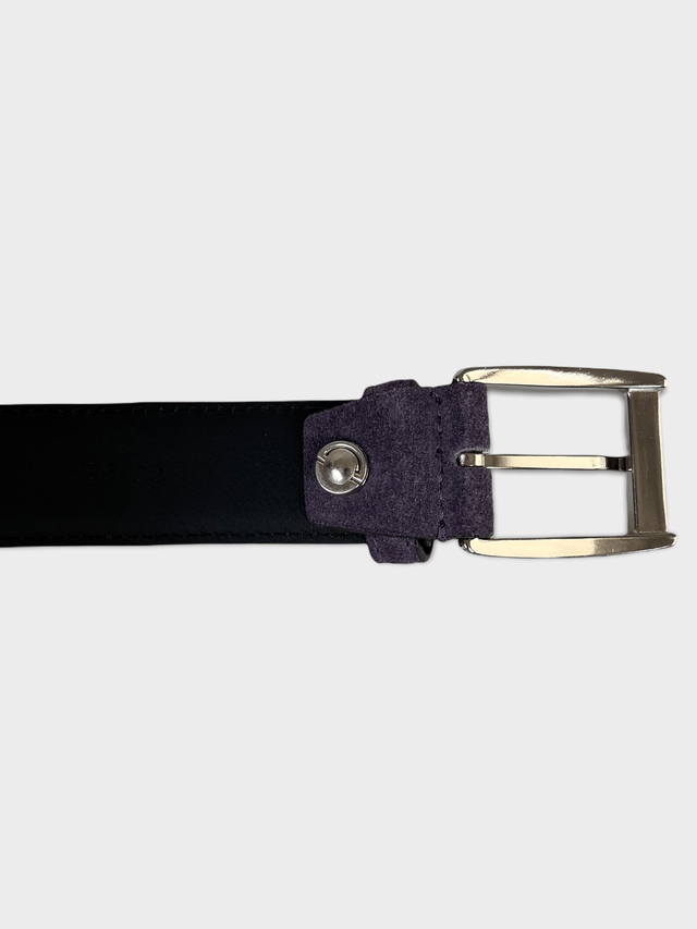 Light Purple Suede Leather Belt