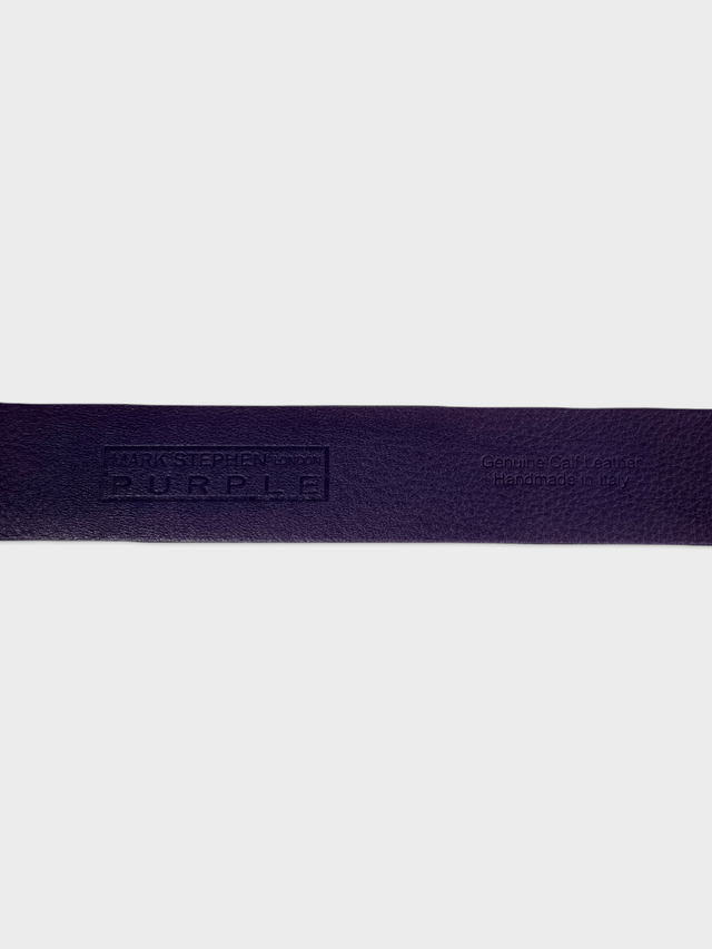 Burgundy Suede Leather Belt