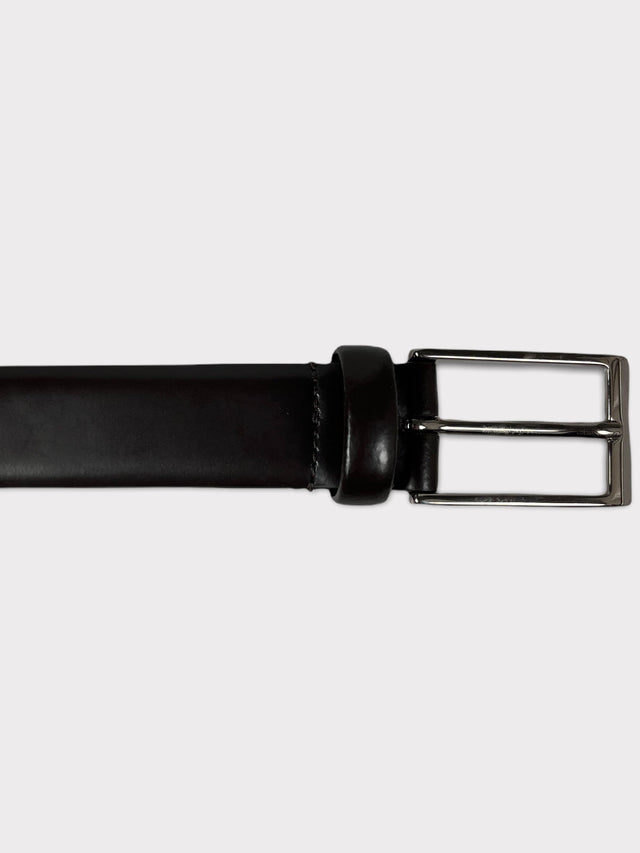 Dark Brown Leather Belt