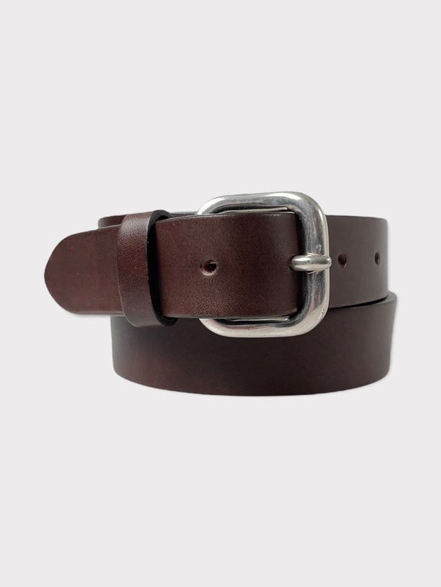 Dark Brown Leather Belt