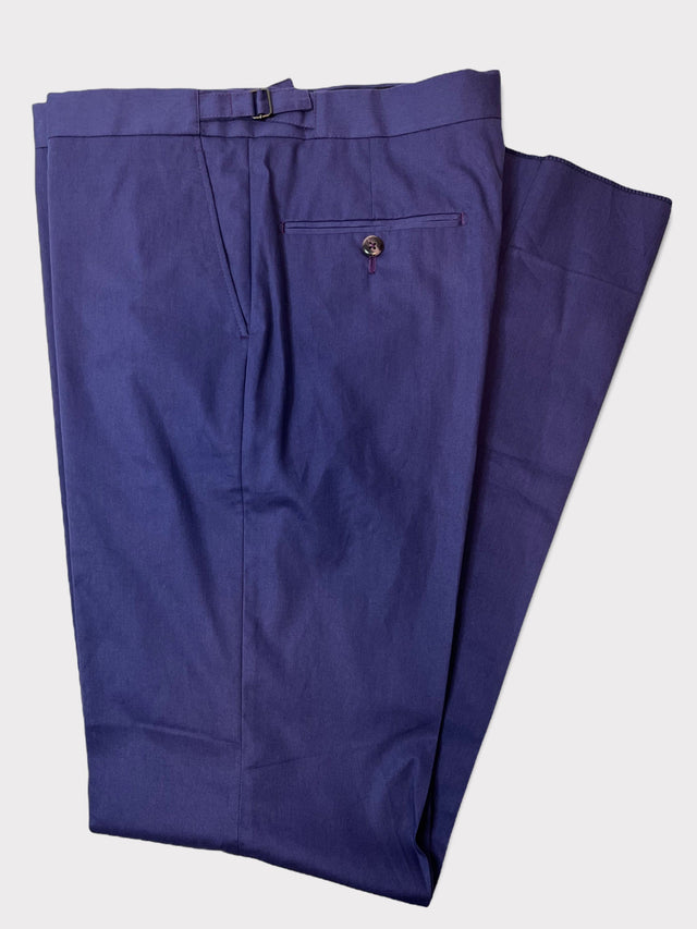 Purple Cotton Trousers