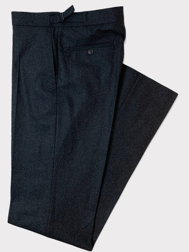 Dark Grey Flannel Trousers