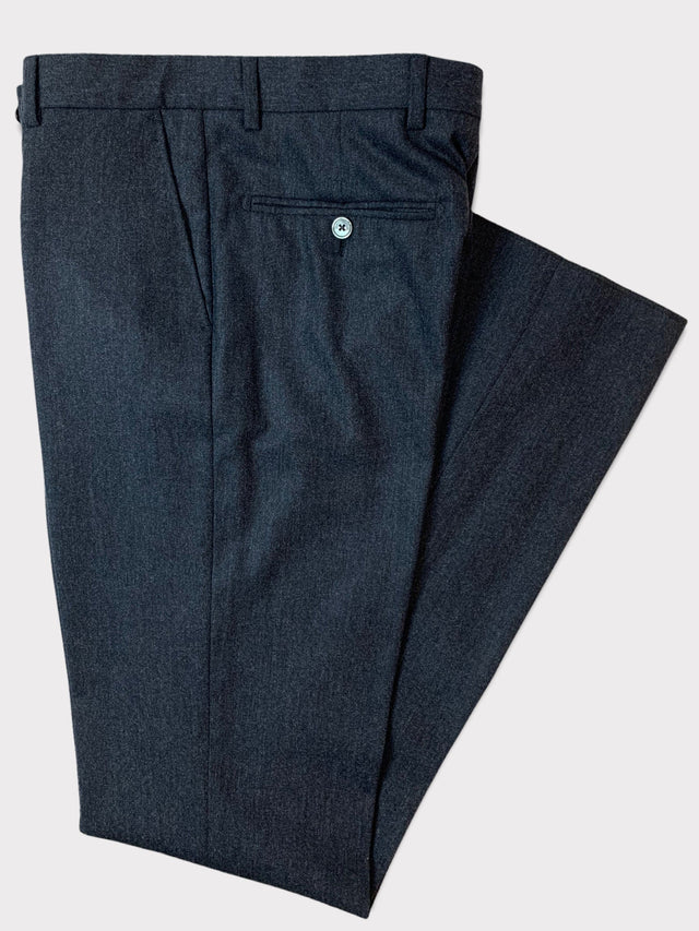 Dark Grey Flannel Trousers