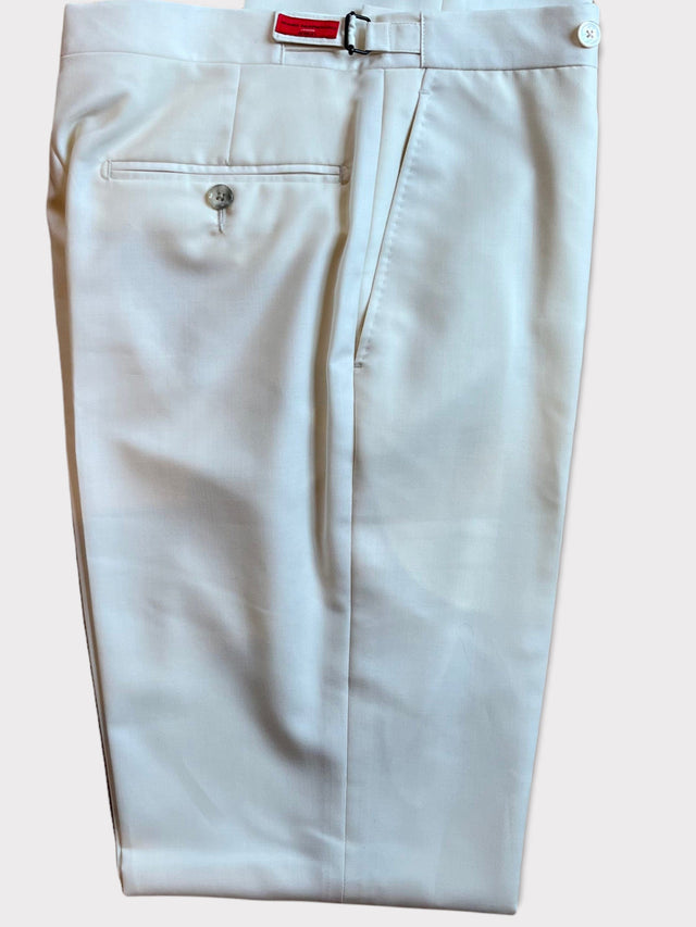 Cream Wool Trousers