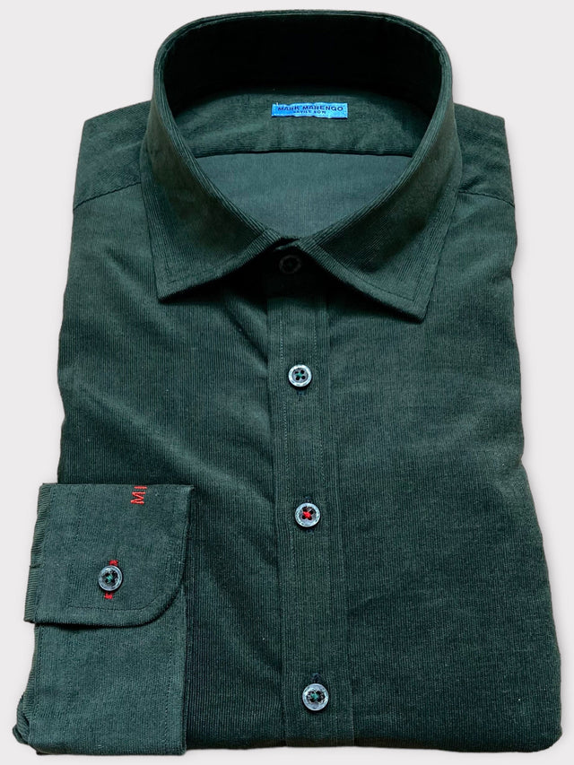 Dark Green Corduroy Shirt