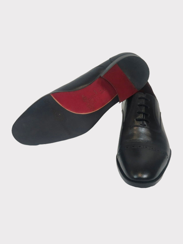 Black Leather Oxford Shoe