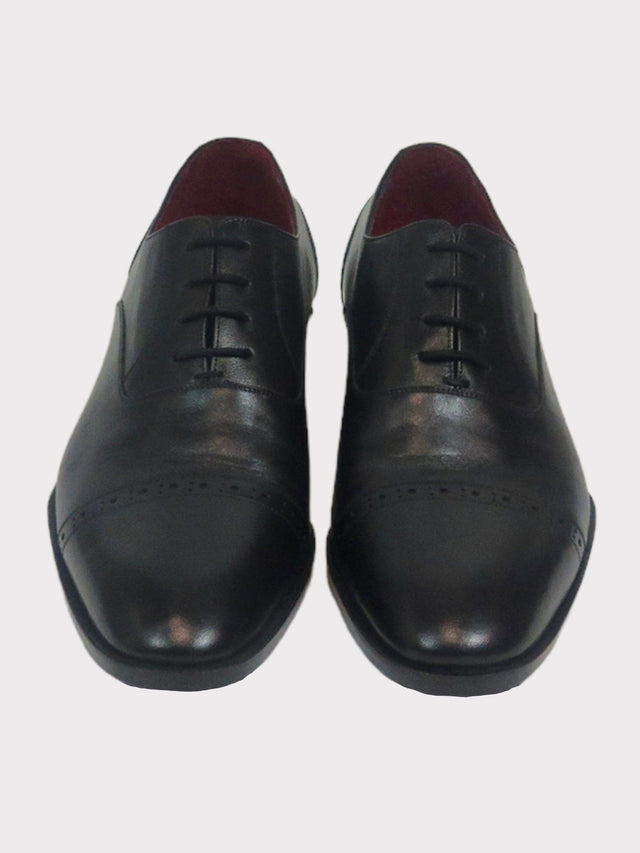 Black Leather Oxford Shoe