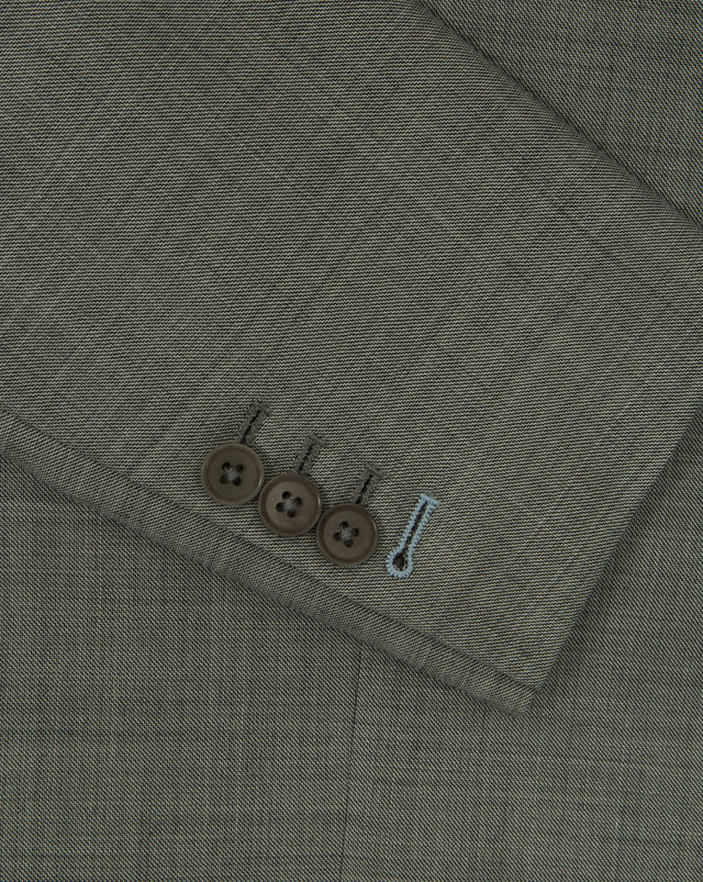 Light Grey Sharkskin Suit - Mark marengo