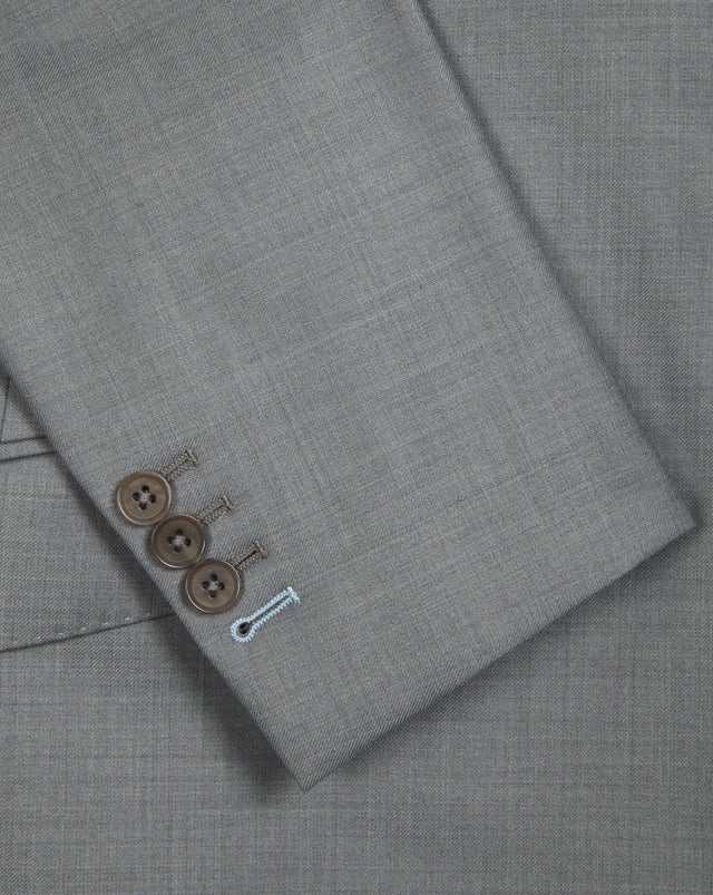 Light Grey Twill Suit - Mark marengo