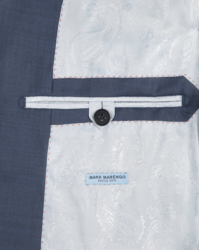 Steel Blue Sharkskin Suit