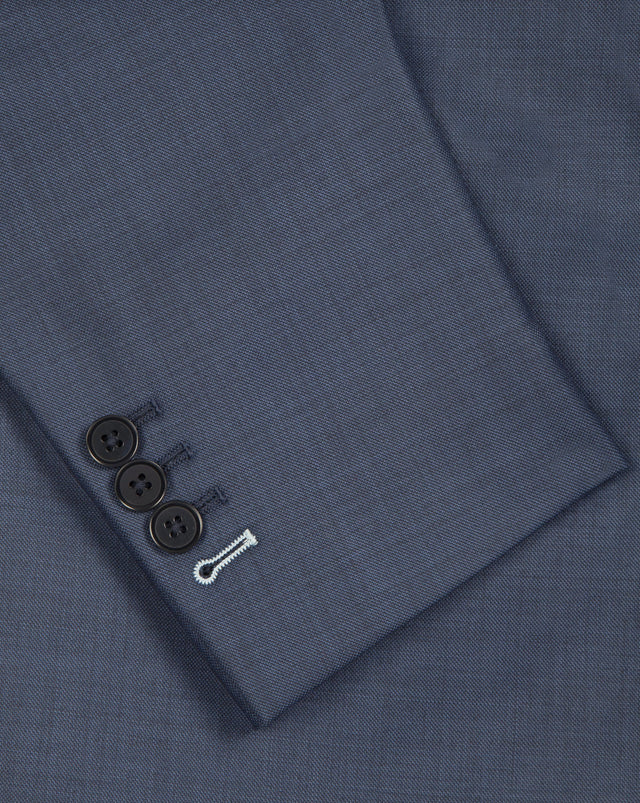 Steel Blue Sharkskin Suit