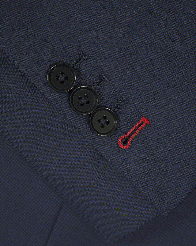 Dark Blue Sharkskin Suit - Mark marengo