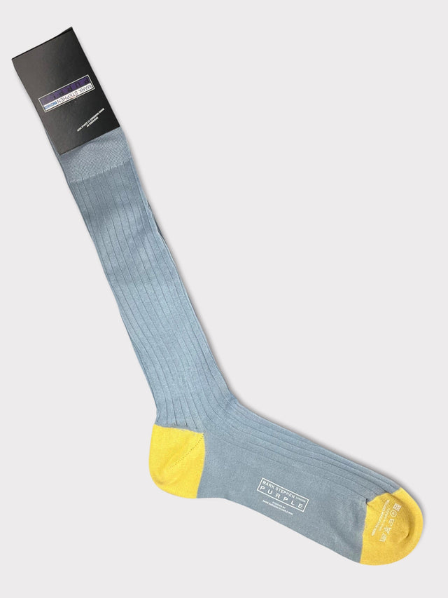 Mark Marengo Light Blue Long Socks