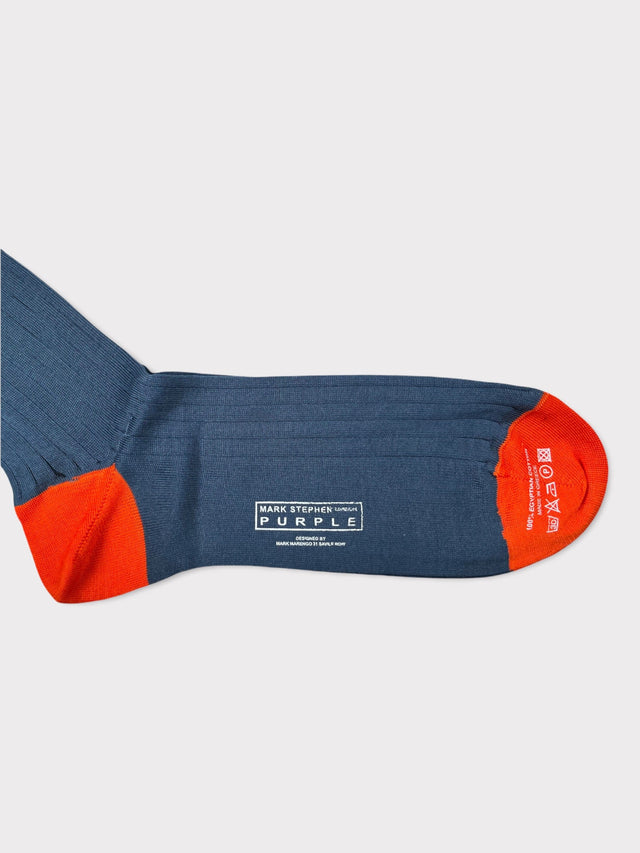 Blue Jean Cotton Long Socks