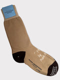 Beige Signature Cotton Socks-Mark Marengo Savile Row