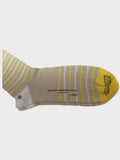 Beige Striped Cotton Socks-Mark Marengo Savile Row