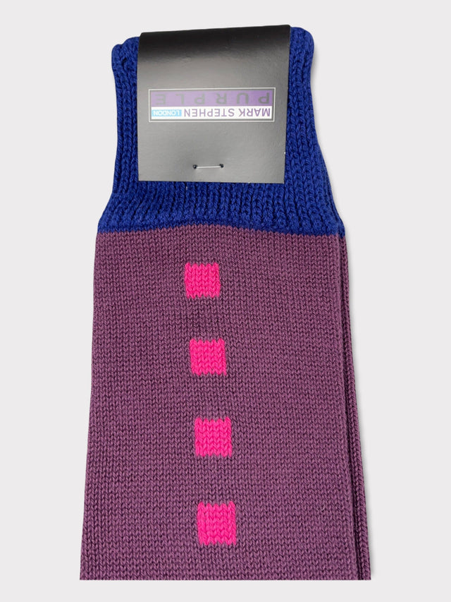 Purple Cotton Socks