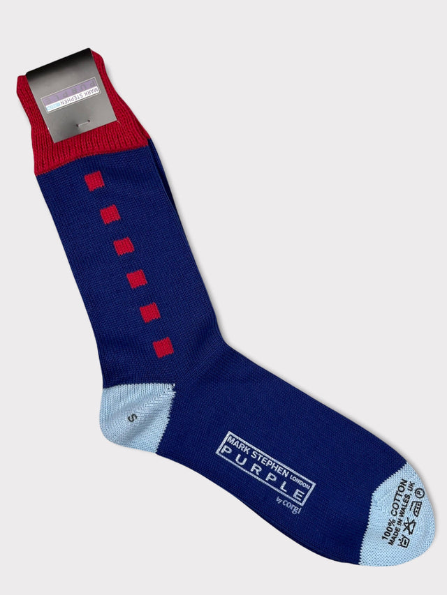 Mark Marengo Thick Blue Socks