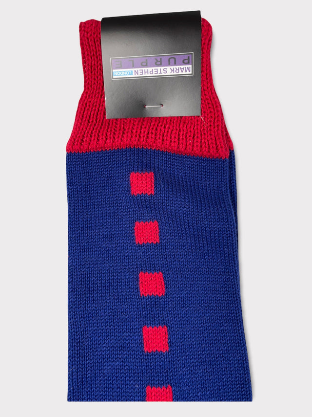 Royal Blue Cotton Socks