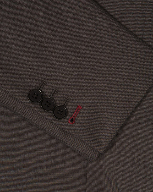 Dark Brown Sharkskin Suit - Mark marengo