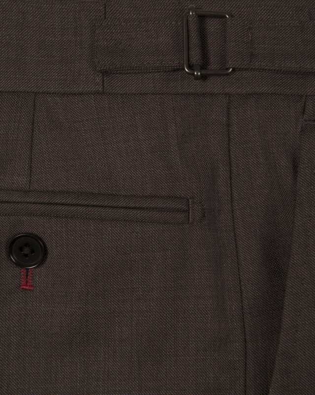 Dark Brown Sharkskin Suit - Mark marengo