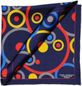 Navy Pocket Square - Concentric Circles - Mark marengo