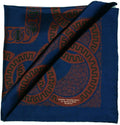 Deep Blue Pocket Square - Romanesque - Mark marengo