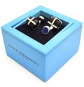 Cats Eye Purple Cufflinks - Mark marengo