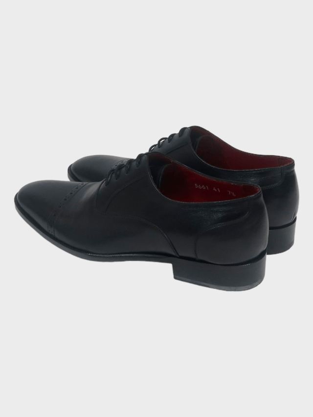 Black Leather Oxford Shoe