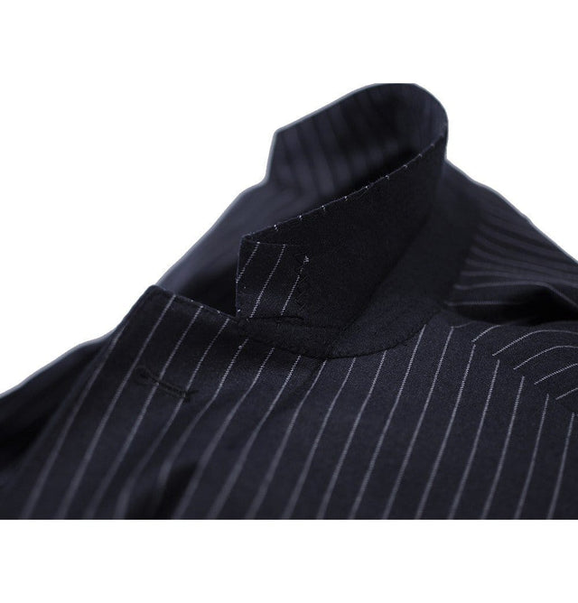 Navy Pinstripe Suit - Mark marengo