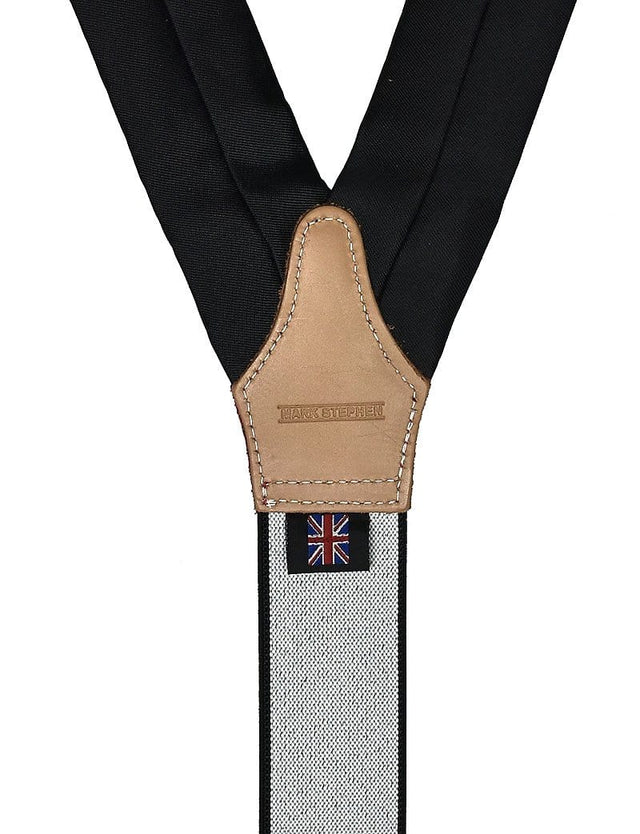 Black Art Nouveau Braces-Mark Marengo Savile Row