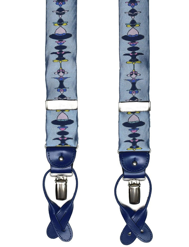 Light Blue Art Nouveau Braces