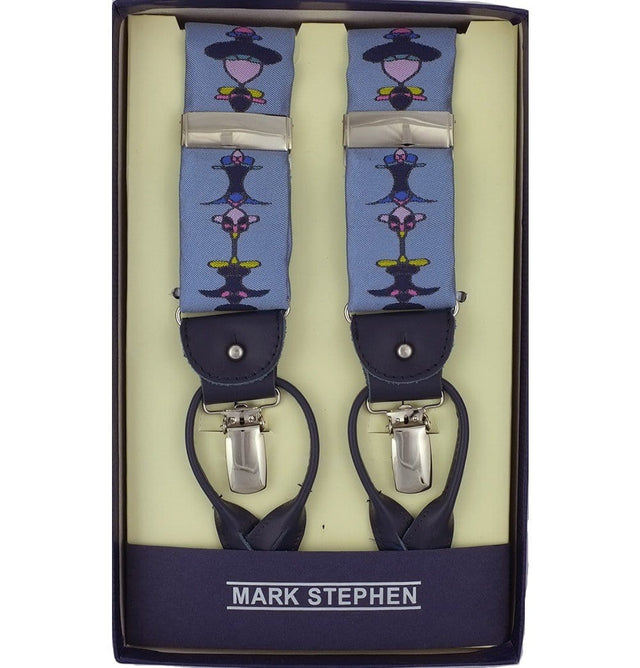Light Blue Art Nouveau Braces