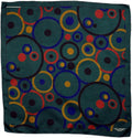 Green Pocket Square - Concentric Circles - Mark marengo