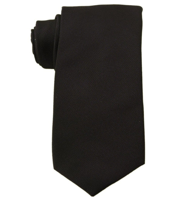 Mark Stephen Black Twill Tie