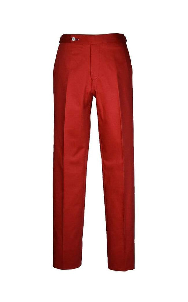 Red Gabardine Trousers