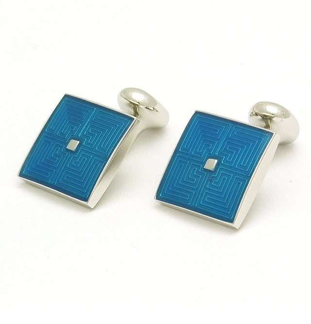 Maze Turquoise Cufflinks - Mark marengo