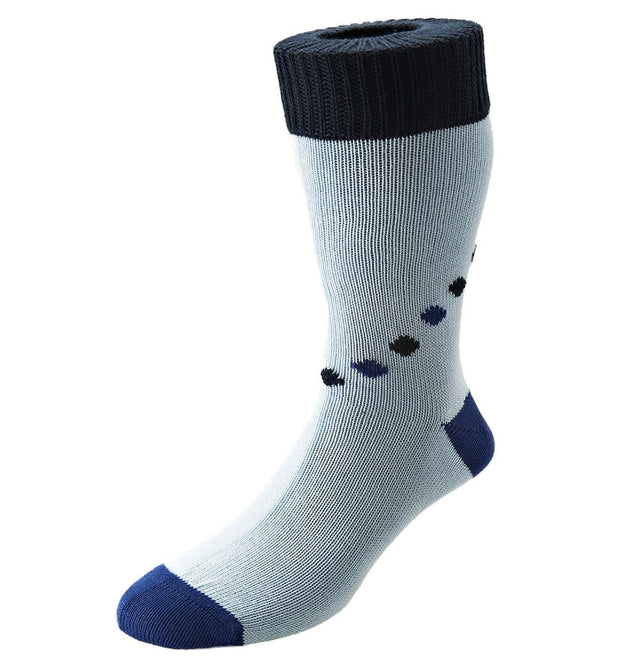 Mark Marengo Light Ble Cotton Socks